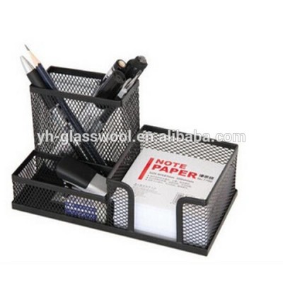 Black Wire Office Mesh Desk Organizer